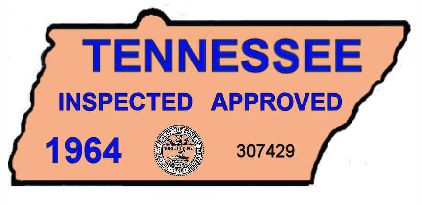 (image for) 1964 Tennessee Safety Check Inspection Sticker